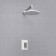 The shower system wasserkraft a12667white, built -in, tropical shower, white
