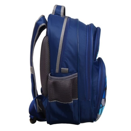 School backpack, 36 x 23 x 13 cm, ergonomic back, calligrata n "transformer", blue-16