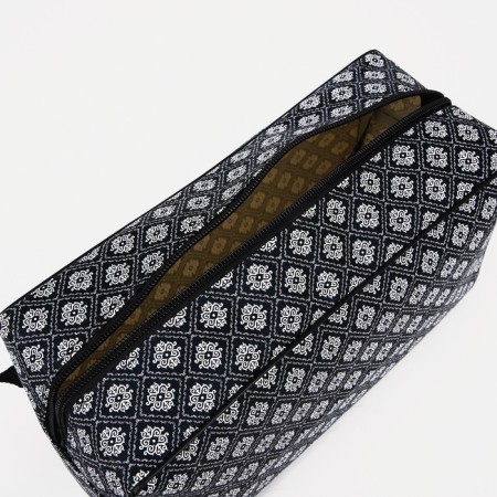 Cosmetic bag with lightning, black color-2