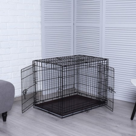 Dogs for dogs No. 3 with a pallet, folding, 76 x 56 x 60 cm-6