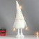 Interior doll "Santa Claus in a white cap with gold" sliding 80x22x14 cm