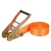 Airline cargo fastening belt, with a ratchet, ring 5 tons, 10 m