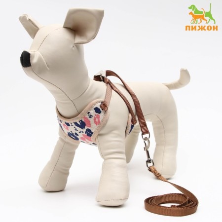 A set of ammunition with a soft cliff "kisses", leash 120 x 1 cm, pink
