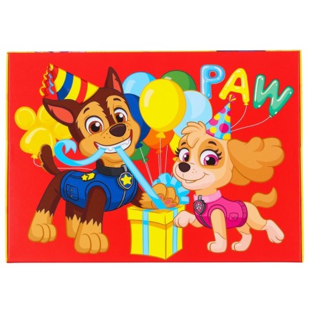 Gift box, folding "Happy" 21x15x5 cm, puppy patrol-4