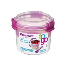 Sistema Breakfast to-go, double, 530 ml lunch lunch with a spoon.