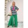 Female blouse, size 44, green color