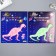 Phosphorus sticker "dinosaur" with adhesive pads set 29.5x25 cm