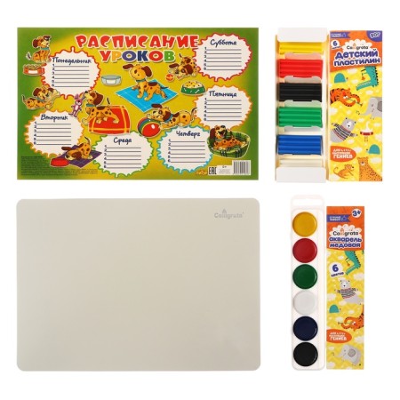 A set of first grader in the Calligrata folder “Dogs”, 70 items, with manuals (20 cards)-17
