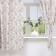 A set of curtains d/kitchen with sequences of Ethel "Black Flowers" 149x180 cm - 2 pcs