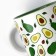 Ceramic mug "avocado", 380 ml, white color