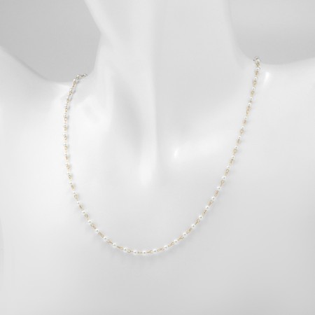 Beads with pearls "Olympia" trio, color gold, 45cm-2