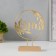 Souvenir Metal "Love with branches" gold 5x15.5x21 cm
