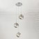 Suspended lamp Citilux "Tommy" CL102030, 33x33x35 cm, 3x40W, E14, gray color