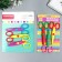 Scissors of embossed "Flower" (set 3 pcs) mix 13 cm