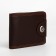 Male purse on a magnet, department for bills, for maps, brown color