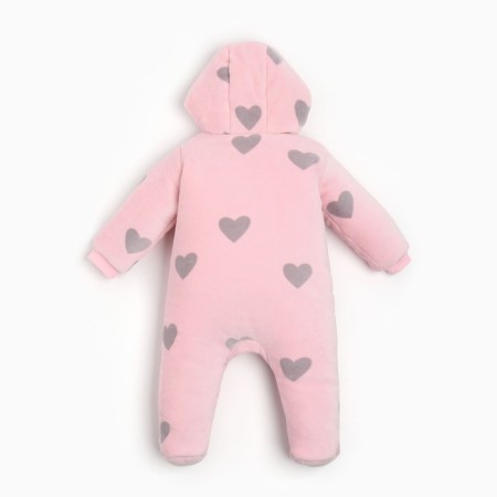 Combineson crumb I am insulated plush, height 68-74, pink-5