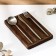 ADELICA tablespoon stand, 3 sections, 24 × 15 × 1.8 cm, painted in dark color, birch