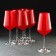 A set of glasses for the wine Bohemia Crystal "Sandra", 450 ml, 6 pcs, red red color