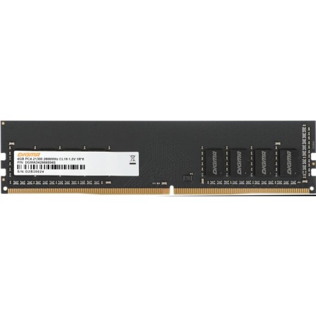 Memory DDR4 4GB 2666MHz Digma DGMAD426666004S RTL PC4-21300 CL19 DIMM 288-PIN 1.2V SINGLE RA 102935-7