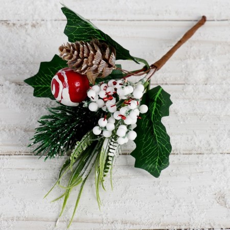 Decor "Winter charm" a bump with herbs, 19 cm