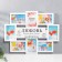 Multi -frame "Love" collage in 8 photos 10x15 cm, white