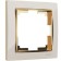 Frame for 1 post WL03-FRAME-01-IVORY-GD, color gold, ivory