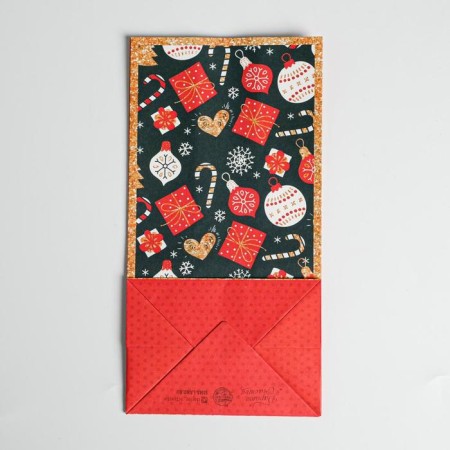 A package without handles "Happiness in the New Year", 10 x 19.3 x 7 cm, New Year-5