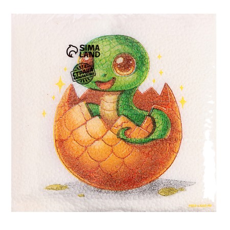 New Year's wipes “Happy New Year: Surprise”, single -layer, 24x24 cm, 20 pcs.-1