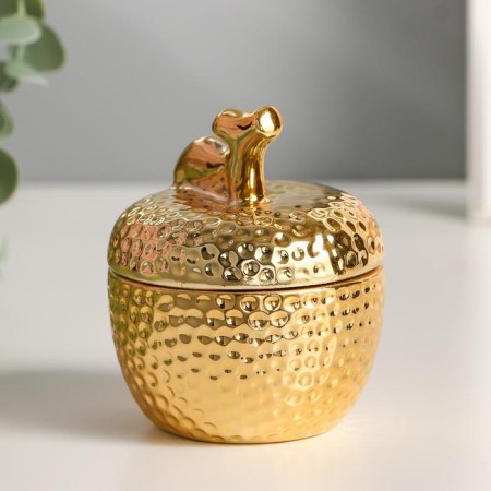Coramics Coramics "Golden Apple" 8.5x7x7 cm-3