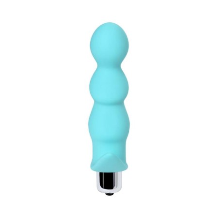 Anal vibrovalok BLAND, silicone, mint color, size 12 cm, d = 2.8 cm-2