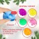 Gift set of developing balls for the New Year "Christmas ball", with a squeak, 7 pcs.