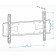 Holder PFS-4017 Black 32 "-60" Max.40kg, wall-mounted