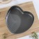 The form for baking the share "Elin. Heart ", 23.5 × 22 × 6.7 cm, removable bottom, anti -stick coating, color gray color