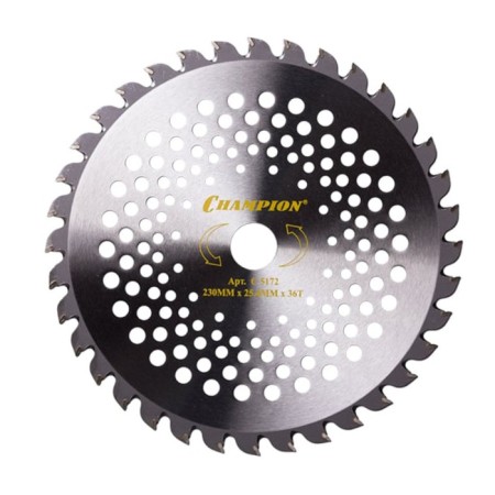 CHAMPION SPEED C5172 trimmer knife, with hard alloy teeth, 36 teeth, 230x25.4 mm 107169