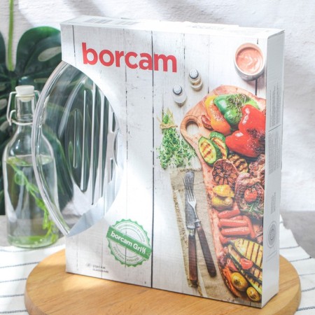 Circle form for baking and baking of heat -resistant glass Grill Borcam, D = 32 cm-4