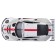 Racing machine BBURAGO Porsche 911 RSR, DIE-CAST, 1:24, White color, opening doors
