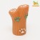Toy squirrel "branch with paws" for dogs, 9 cm, brown