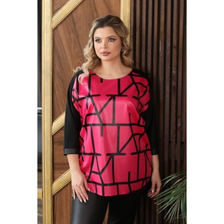 Female costume: jumper, trousers, size 50, color fuchsia-8