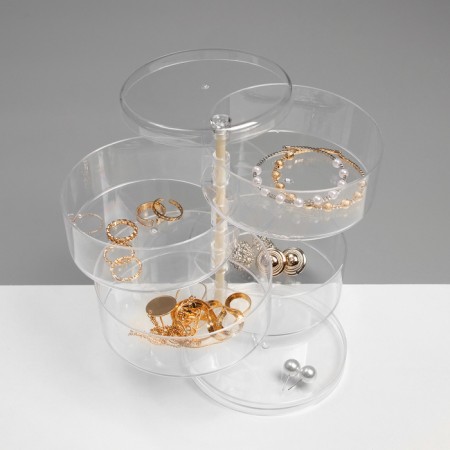 Transformer decoration stand 4 sections, 11.5 × 17.5cm, transparent color-1