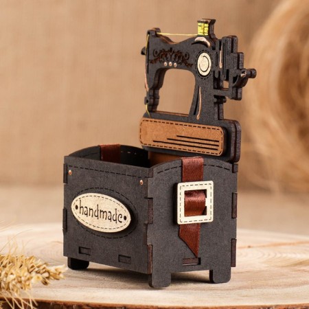 The needle of the souvenir "Sewing machine", MDF, oak-black, 7.5x5.5x12.5 cm-3