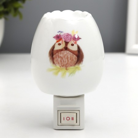 Lamp "Aunt Owl" 1x7W E11 White 6x7x11cm