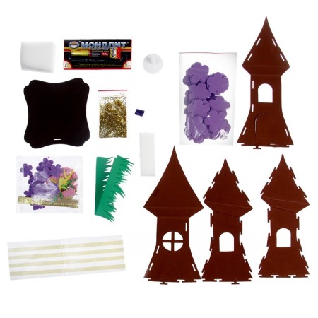 Set for creativity "Decoration from Foamiran" "flashlight" "Flower"-3