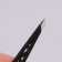 Pinzet "Geometry", beveled, pointed, 9.5 cm, black color