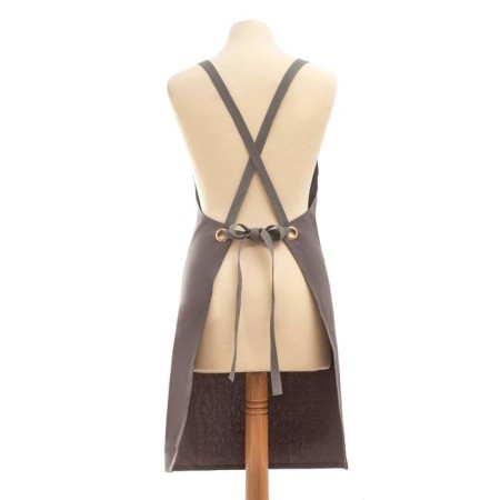 Apron Ethel "Style" Tsv. gray 70 x 78cm, 100% cotton-6