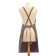 Apron Ethel "Style" Tsv. gray 70 x 78cm, 100% cotton