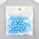 Beads for creativity plastic "Cube with flattened edges" Blue set 25-30 g d = 0.8 cm