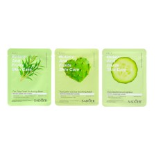 A set of moisturizing, fabric facial masks 