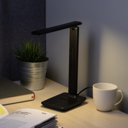 LED desktop lamp, black color-8