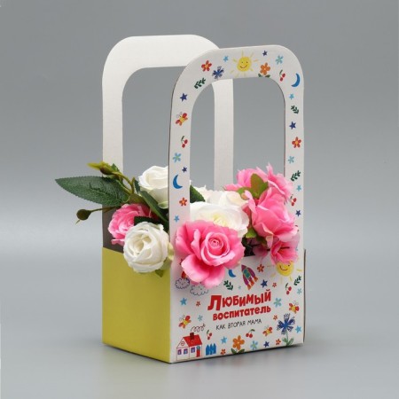 Box-Obel for Flower "Favorite Educator", 17 × 12 × 32 cm