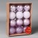 Set of balls plastic D-5 cm, 12 pcs "Frosty Night" Lilac